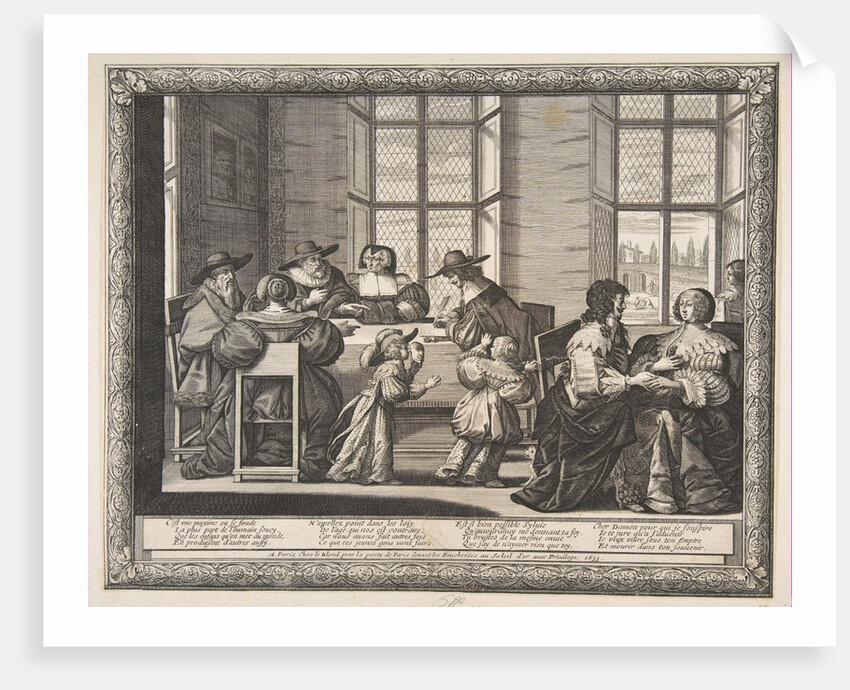 The Marriage Contract, 1633 by Abraham Bosse