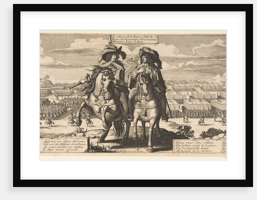 The French Forces: Louis XIII and Gaston d'Orléans, ca. 1630 by Abraham Bosse