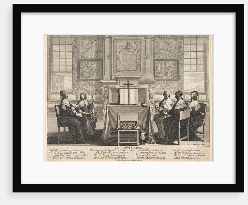 The Wise Virgins Conversing, ca. 1635 by Abraham Bosse