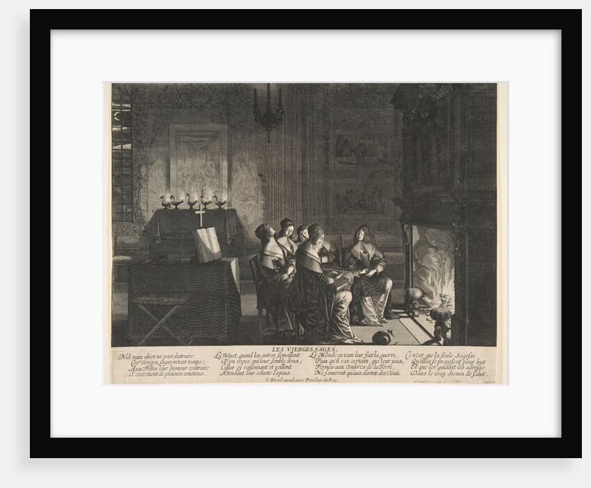 The Wise Virgins Resting Whilst Awaiting the Arrival of The Husband, ca. 1635 by Abraham Bosse