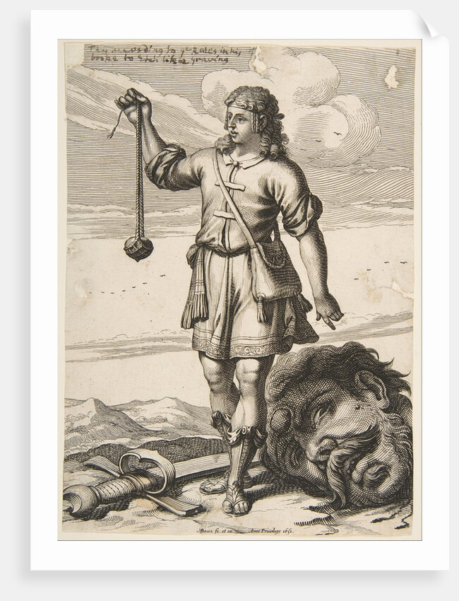 David with the Head of Goliath, 1651 by Abraham Bosse