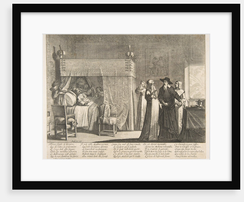 Death of the Rich Man by Abraham Bosse