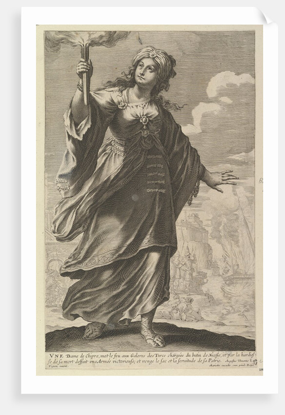 Une Dame de Chypre, 1647 by Abraham Bosse