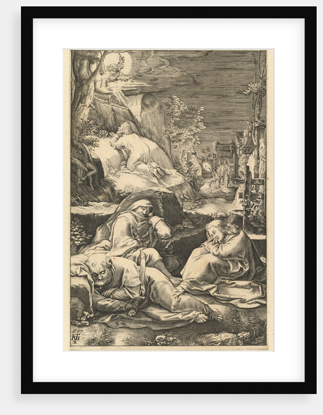 The Agony in the Garden, from The Passion of Christ, ca. 1598-1653 by Abraham Hogenberg