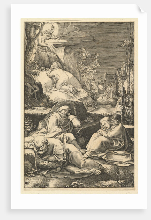 The Agony in the Garden, from The Passion of Christ, ca. 1598-1653 by Abraham Hogenberg