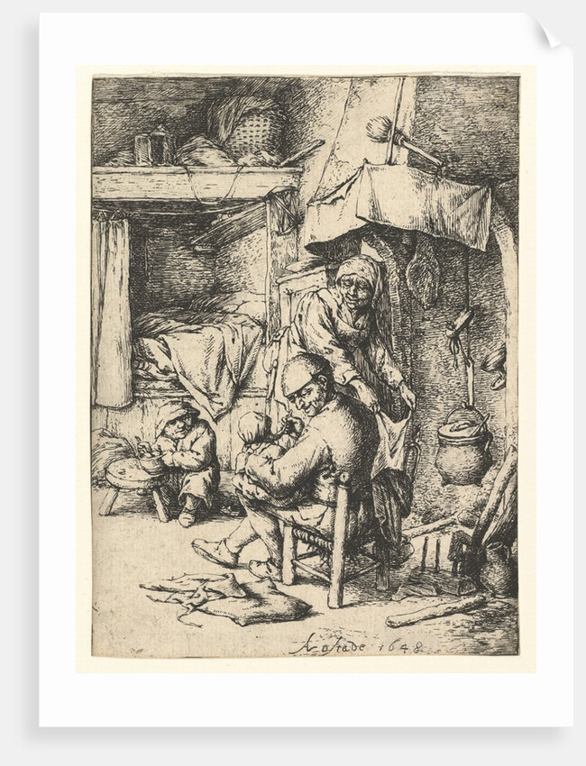 The Pater Familias, 1648 by Adriaen van Ostade