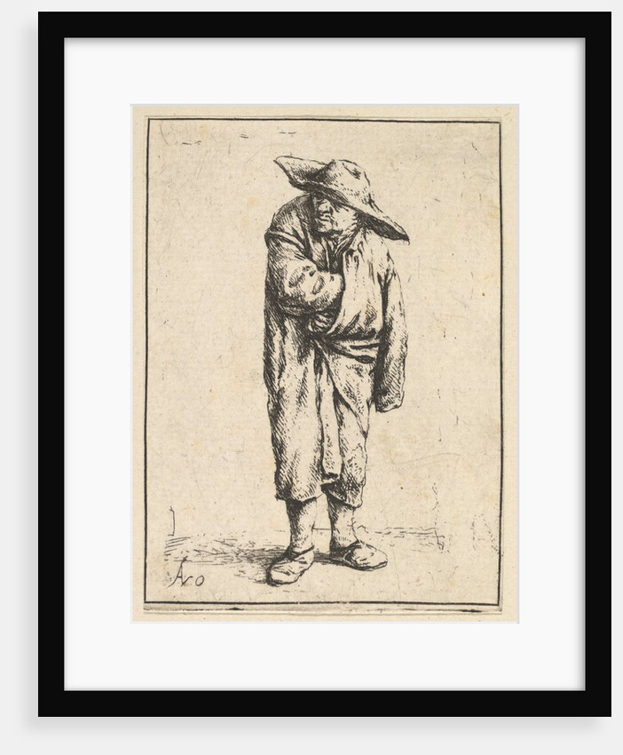 Peasant Wrapped in his Cloak, 1610-85 by Adriaen van Ostade