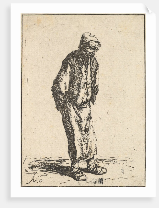 Peasant with Hands Behind his Back, 1610-85 by Adriaen van Ostade