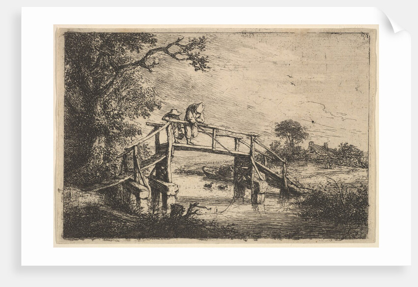 Two Anglers on a Bridge, 1647 by Adriaen van Ostade