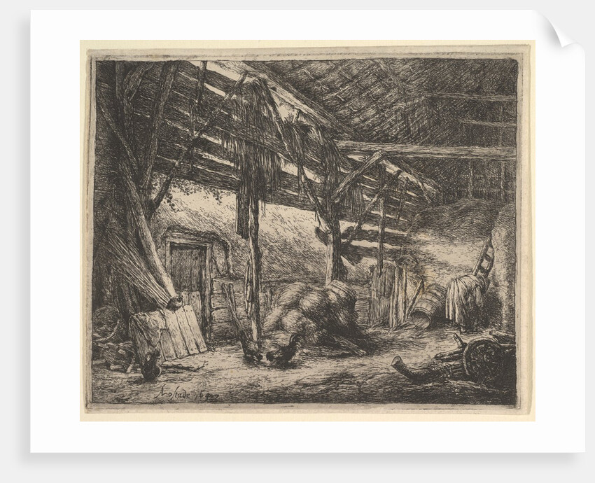 The Barn, 1647 by Adriaen van Ostade