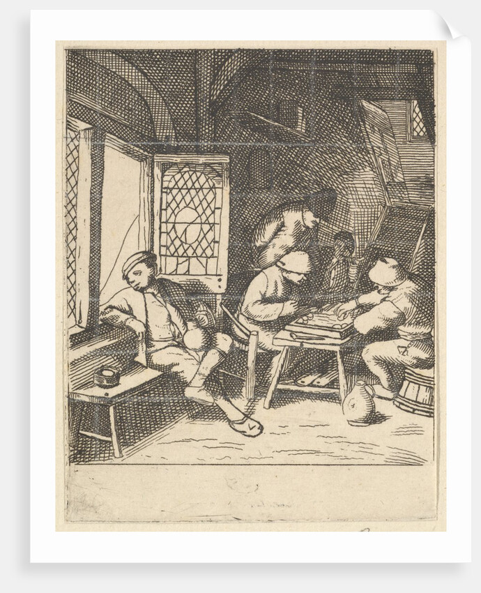Tric Trac Players, 1610-85 by Unknown