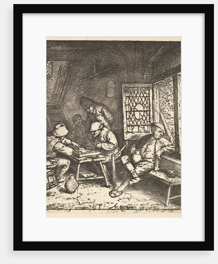 Tric Trac Players, 1610-85 by Adriaen van Ostade