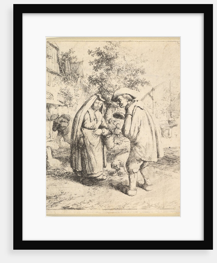 Man Talking to a Woman, 1610-85 by Adriaen van Ostade