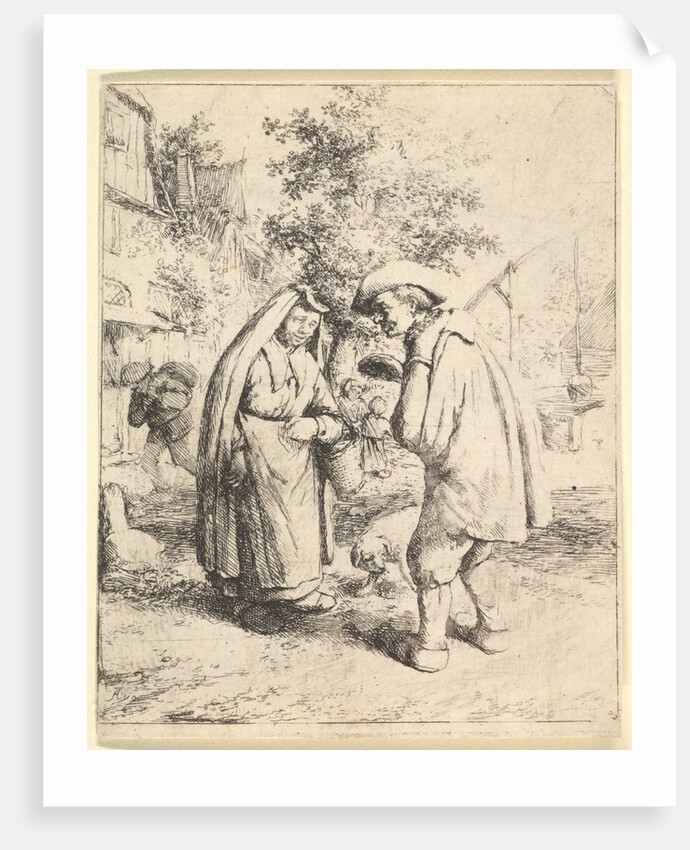 Man Talking to a Woman, 1610-85 by Adriaen van Ostade