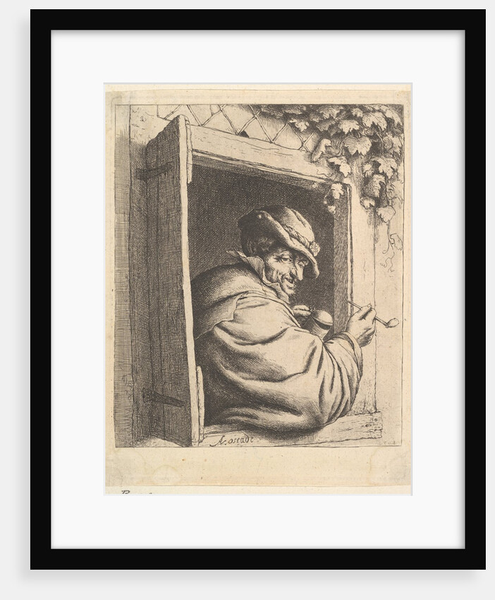 Smoker at the Window, 1610-85 by Adriaen van Ostade