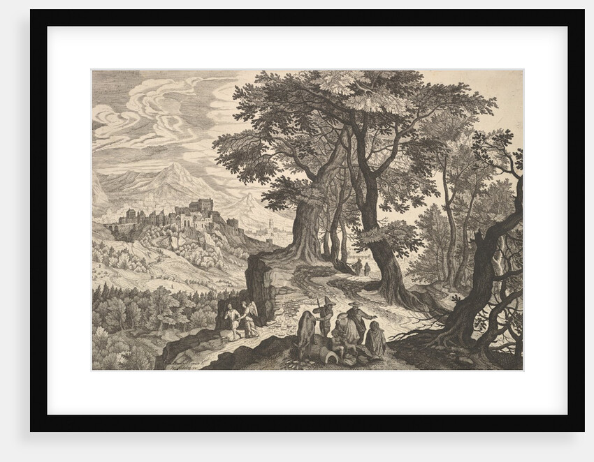 Landscape with Tobias and the Angel and Gypsies by Aegidius Sadeler II