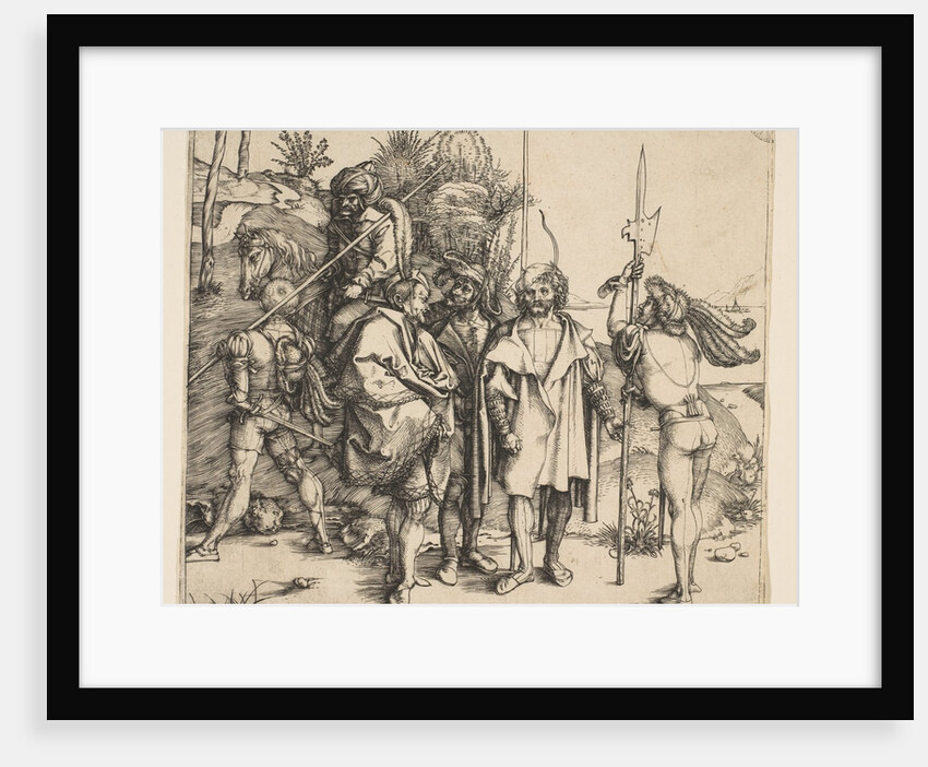Five Foot Soldiers and a Mounted Turk, ca. 1495 by Albrecht Dürer