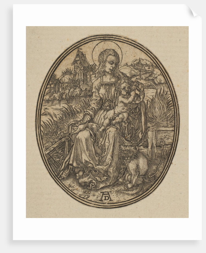 Virgin and Child with the Monkey by Unknown