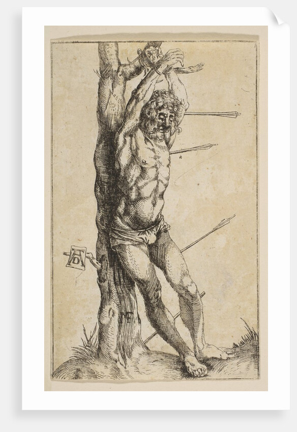 Saint Sebastian Tied to a Tree by Unknown