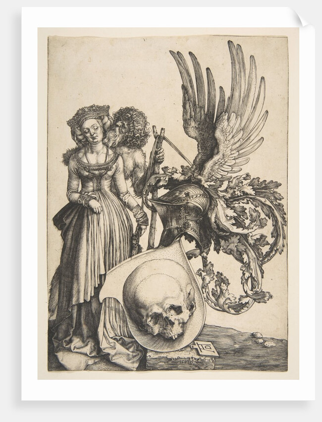 Coat of Arms with a Skull, 1503 by Albrecht Dürer