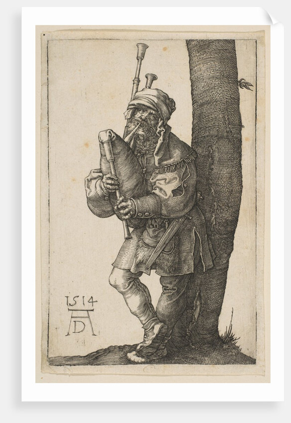 The Bagpiper, 1514 by Albrecht Dürer