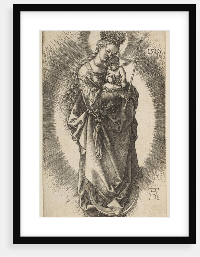 Virgin on the Crescent with Scepter and Starry Crown, 1516 by Albrecht Dürer