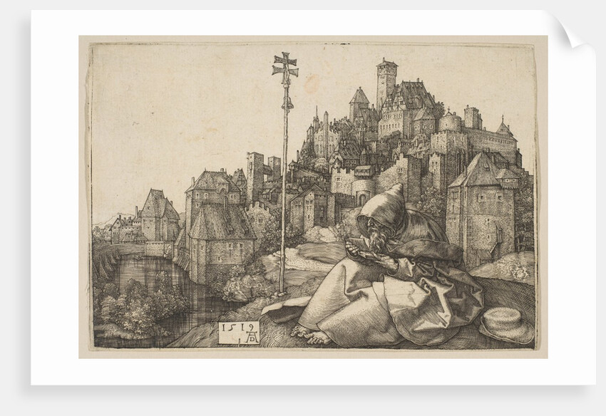 Saint Anthony Reading, 1519 by Albrecht Dürer
