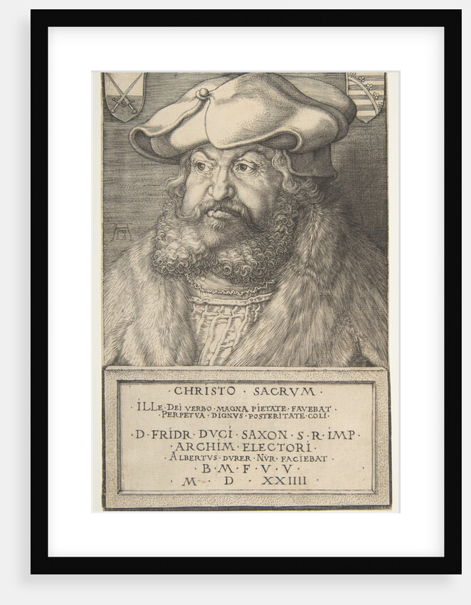 Frederick the Wise, Elector of Saxony, 1524 by Albrecht Dürer