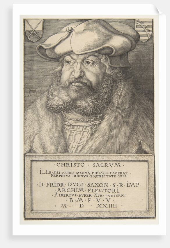 Frederick the Wise, Elector of Saxony, 1524 by Albrecht Dürer