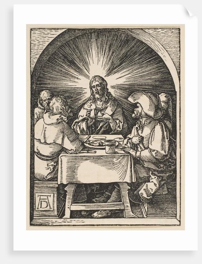 Christ in Emmaus, from The Small Passion, ca. 1510 by Albrecht Dürer