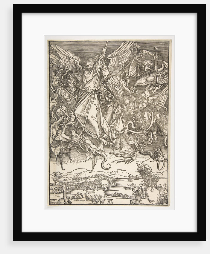 Saint Michael and the Dragon, from The Apocalypse, ca. 1498 by Albrecht Dürer