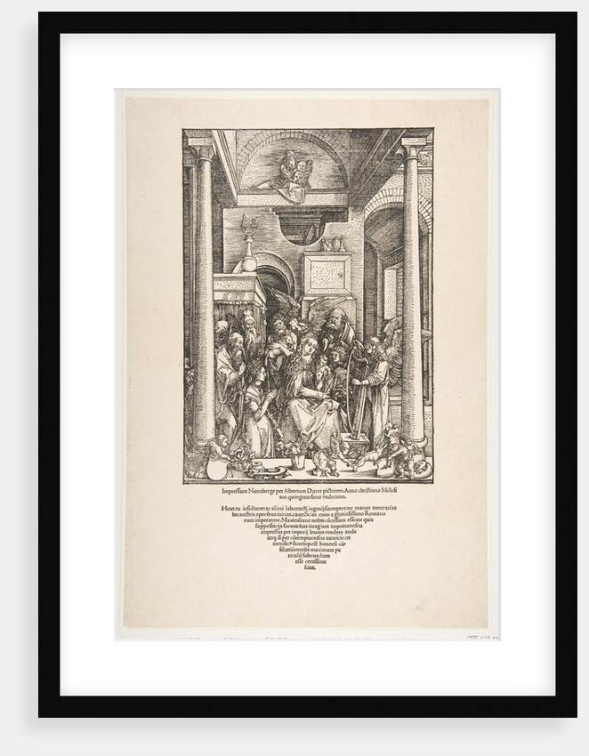 The Glorification of the Virgin, from The Life of the Virgin, Latin Edition, 1511, 1511 by Albrecht Dürer