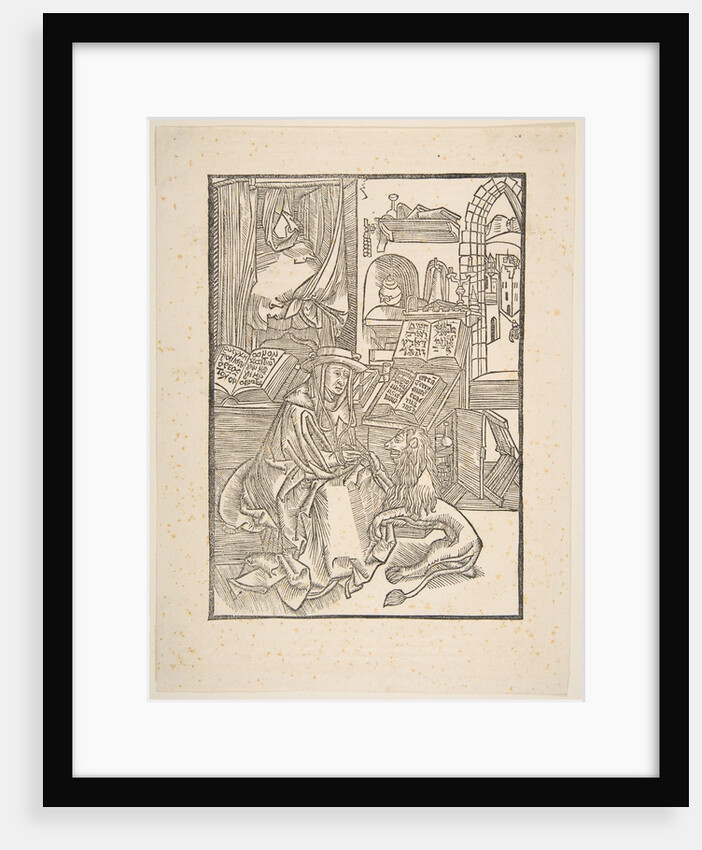 Saint Jerome Extracting a Thorn from the Lion's Foot, Lyons, 1508 by Unknown