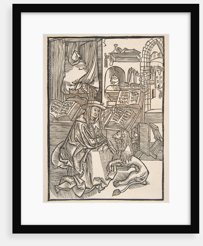 Saint Jerome Extracting a Thorn from the Lion's Foot, Lyons 1508 by Unknown