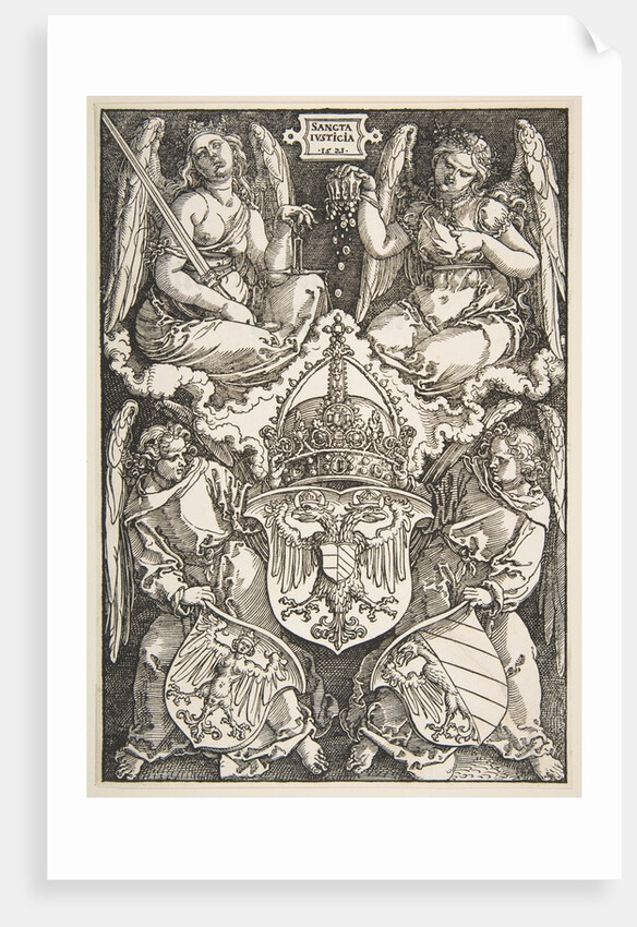 The Arms of the Empire and of Nuremberg, 1521 by Albrecht Dürer