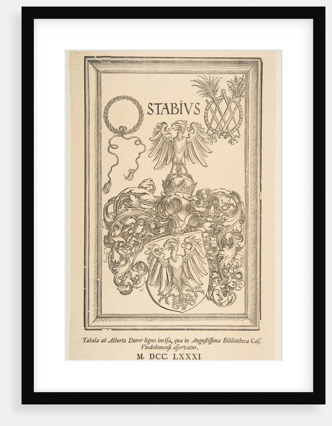 Coat -of-Arms of Johan Stabius, edition of 1781 by Albrecht Dürer