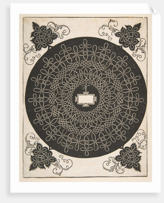 Embroidery Pattern with an Oblong Panel in its Center, 1521 before by Albrecht Dürer
