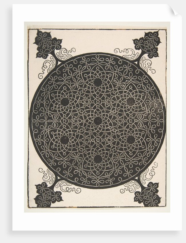 'The Fifth Knot'. Interlaced Roundel with Seven Six-pointed Stars, 1521 before by Albrecht Dürer