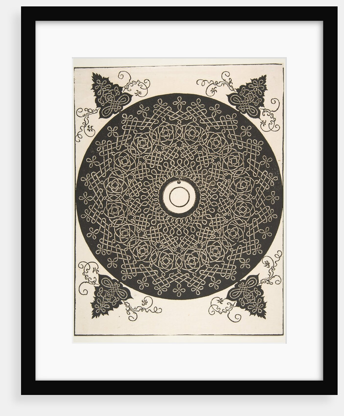 'The Fourth Knot'. Interlaced Roundel with a Round Medallion in its Center, 1521 before by Albrecht Dürer