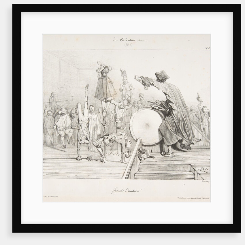 Grands Sauteurs!, from La Caricature, 1823-60 by Alexandre Gabriel Decamps