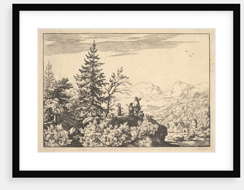 Two Men on a Rock Terrace by Allart van Everdingen