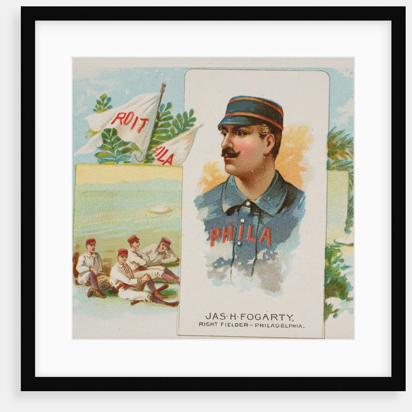 James H. Fogarty, Right Fielder, Philadelphia, from World's Champions, Second Series…, 1888 by Allen & Ginter