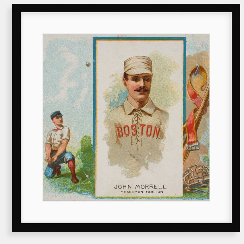 John Morrell, 1st Baseman, Boston, from World's Champions, Second Series for Allen &…, 1888 by Allen & Ginter