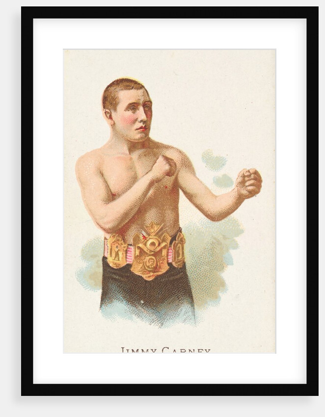 Jimmy Carney, Pugilist, from World's Champions, Series 1 for Allen & Ginter Cigarettes, 1887 by Allen & Ginter