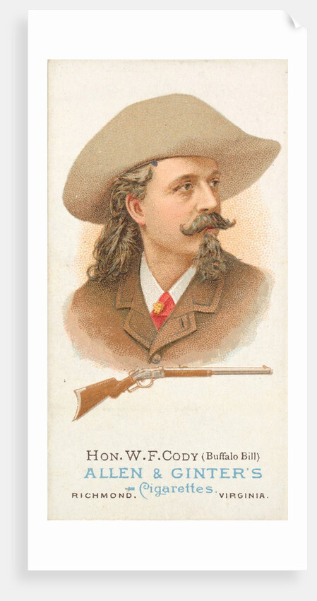 Hon. William Frederick Cody, Rifle Shooter, from World's Champions, Series …, 1887 by Allen & Ginter