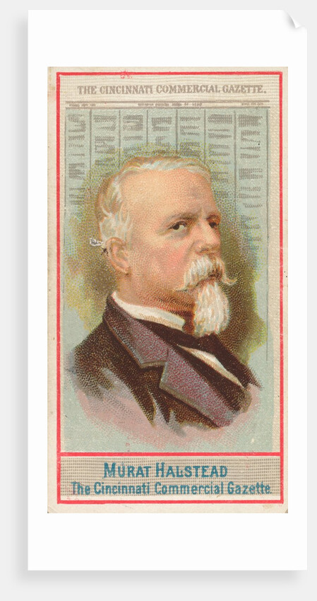 Murat Halstead, The Cincinnati Commercial Gazette, from the American Editors series f…, 1887 by Allen & Ginter
