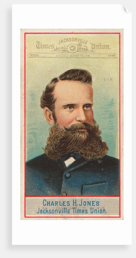 Charles H. Jones, Jacksonville Times Union, from the American Editors series for Alle…, 1887 by Allen & Ginter