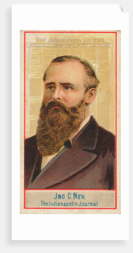 John C. New, The Indianapolis Journal, from the American Editors series for Allen & G…, 1887 by Allen & Ginter