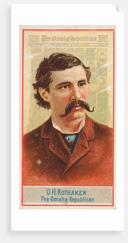O.H. Rothaker, The Omaha Republican, from the American Editors series for Allen & Gin…, 1887 by Allen & Ginter