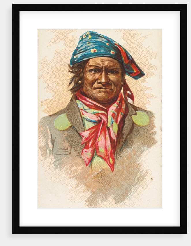 Geronimo, Apache, from the American Indian Chiefs series for Allen & Ginter Cigarette…, 1888 by Allen & Ginter
